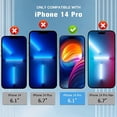 thumbnail image 2 of [3+2 Pack] Compatible with iPhone 14 Pro Screen Protector with camera lens Protector 9H hardness HD Scratch-resistant Suitable for iPhone 14 Pro 6.1 "toughened glass Screen Protector, 2 of 7