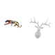 thumbnail image 5 of Escultura de cabeza de ciervo, adorno de pared, figura decorativa, artesanía animal, regalo, material de resina, finamente tallado y pulido, ideal par, 5 of 8