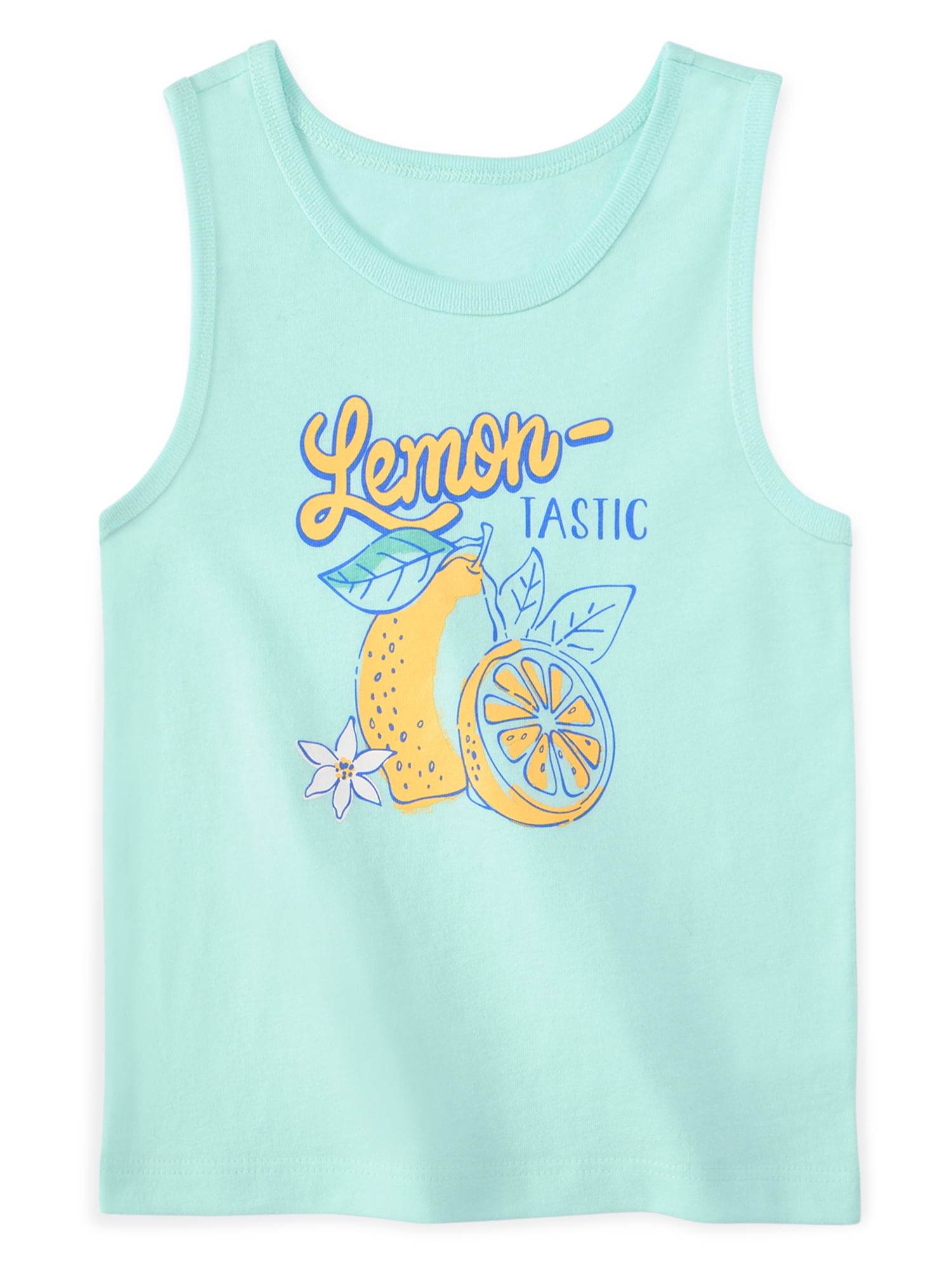 Garanimals Newborn, Baby & Toddler Girl Cotton Graphic Tank Tops, 4‑Pack, Sizes 0-6T