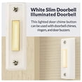 thumbnail image 4 of Newhouse Hardware BT3WL doorbell button, 1-Pack, White, 4 of 5