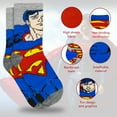 thumbnail image 2 of DC Comics Superman Socks - 10-Pack Boys & Toddler Superhero Socks, 2 of 6