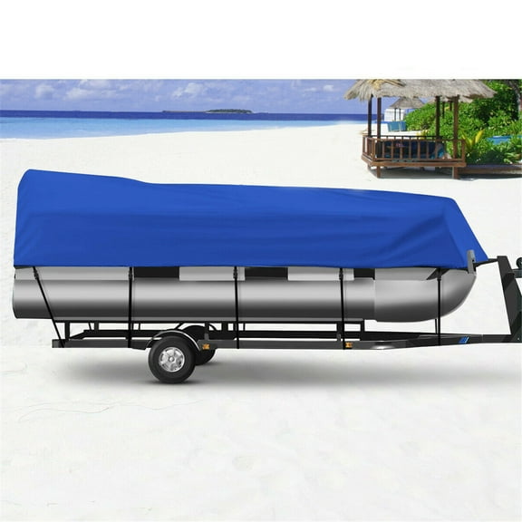 waltyotur Boat Cover 21' 22' 23' 24' Waterproof Trailerable Heavy Duty Pontoon Beam 102"