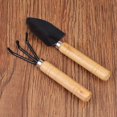 thumbnail image 4 of kurtrusly 2Pcs/3Pcs Mini Spade Shovel Harrow Flowerpot Tools Potted Wooden Handle, 4 of 5