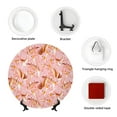 thumbnail image 4 of Kdxio Pink Cockatoo Birds Bone China Decorative Plate Ceramic Decorative Plate for Home Office Wall Stand Decorative Plates for Home Bedroom-7in, 4 of 6