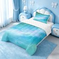 thumbnail image 2 of meiyoeat Teal Galaxy Star Twin Comforter Sets,Calm Magical Sky Pattern Bedding Set For Girl,Reversible,2-Piece,1 Comforter and 1 Pillowcase, 2 of 7