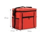 thumbnail image 5 of Bolsa térmica roja de 27 x 17 x 24 cm, bolsa térmica plegable, bolsas de picnic, bolsa de camping aislada, bolsas térmicas para el almuerzo, bolsa térmica para alimentos, 5 of 5