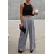 thumbnail image 2 of Pantalones cargo Dokotoo Lounge 2024 Fall Palazzo para mujer, color gris, 2 of 7