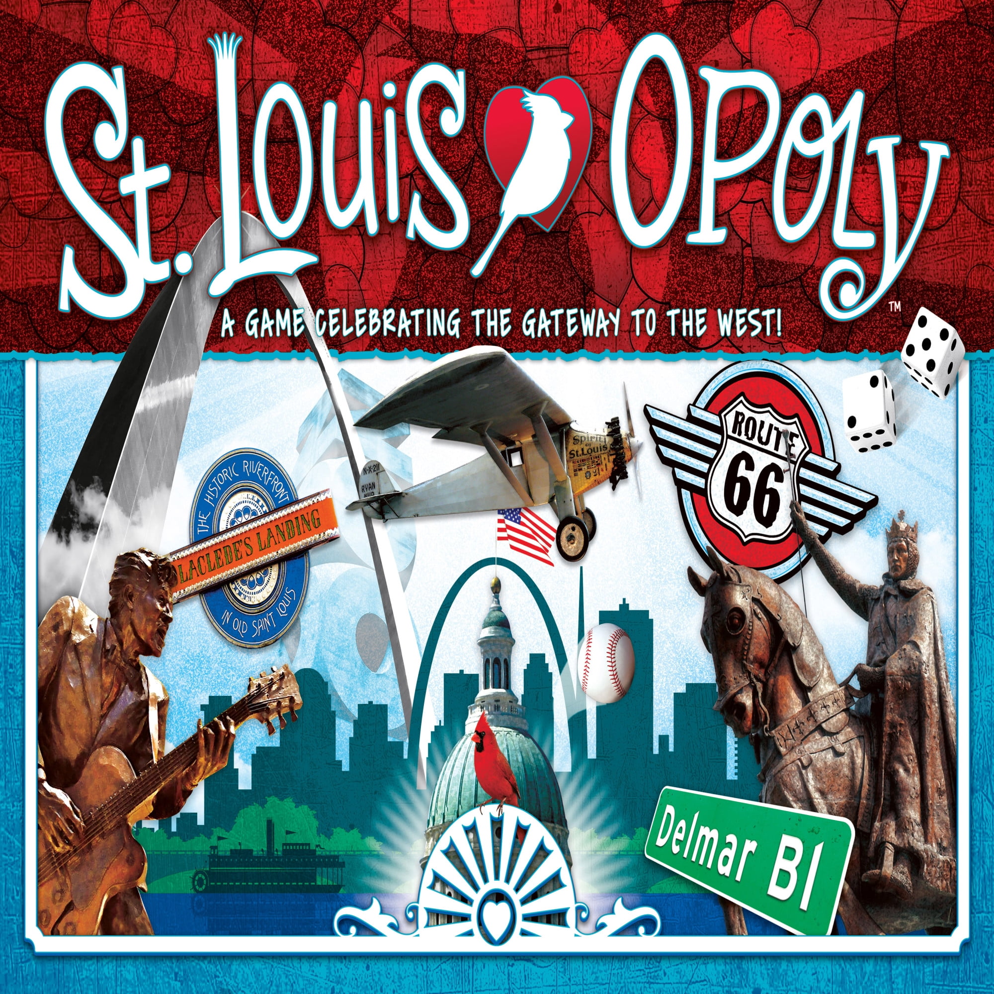 St Louis In A Box Monopoly Style Board Game Late for the Sky COMPLETE (2014)