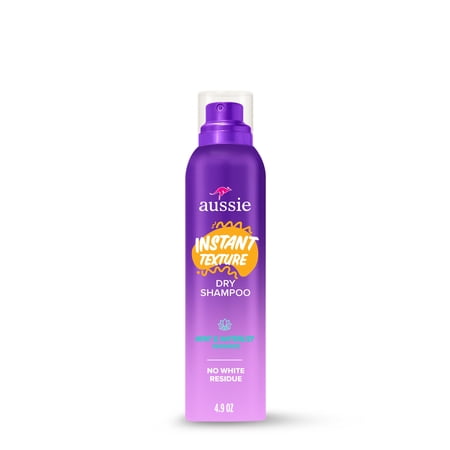 Aussie Instant Texture Dry Shampoo for Straight, Wavy and Curly Hair, 4.9oz