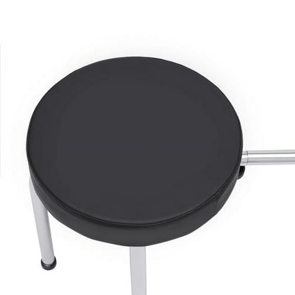 Pedicure Foot Rest Stool Pedicure Chair Height Adjustable PVC Pad Pedicure Leg Rest Pedicure Foot Rest Stand，for Nail Tech Spa Beauty Salon Studio (Black)