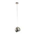 thumbnail image 2 of Lighting IRONCLAD Contemporary-Style 1 Light Brushed Nickel Ceiling Mini Pendant 8" Wide, 2 of 5