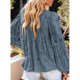 thumbnail image 4 of Blusa de manga larga abullonada, blusa de manga larga con estampado floral redondo, blusas de manga larga lindas para mujer, materiales ecológicos, 4 of 6