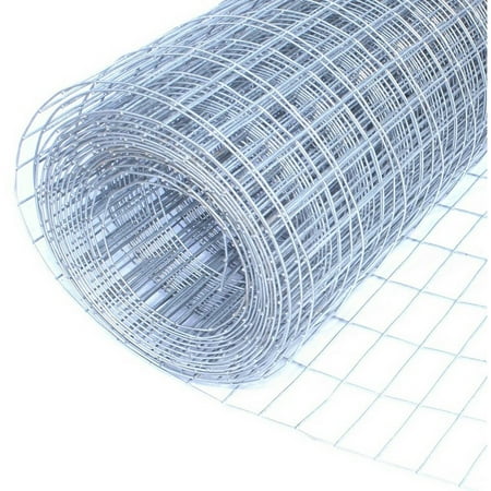 ALEKO Galvanized Metal Wire Mesh for Construction, 16 gauge Wire - 24 Inch x 25 Ft