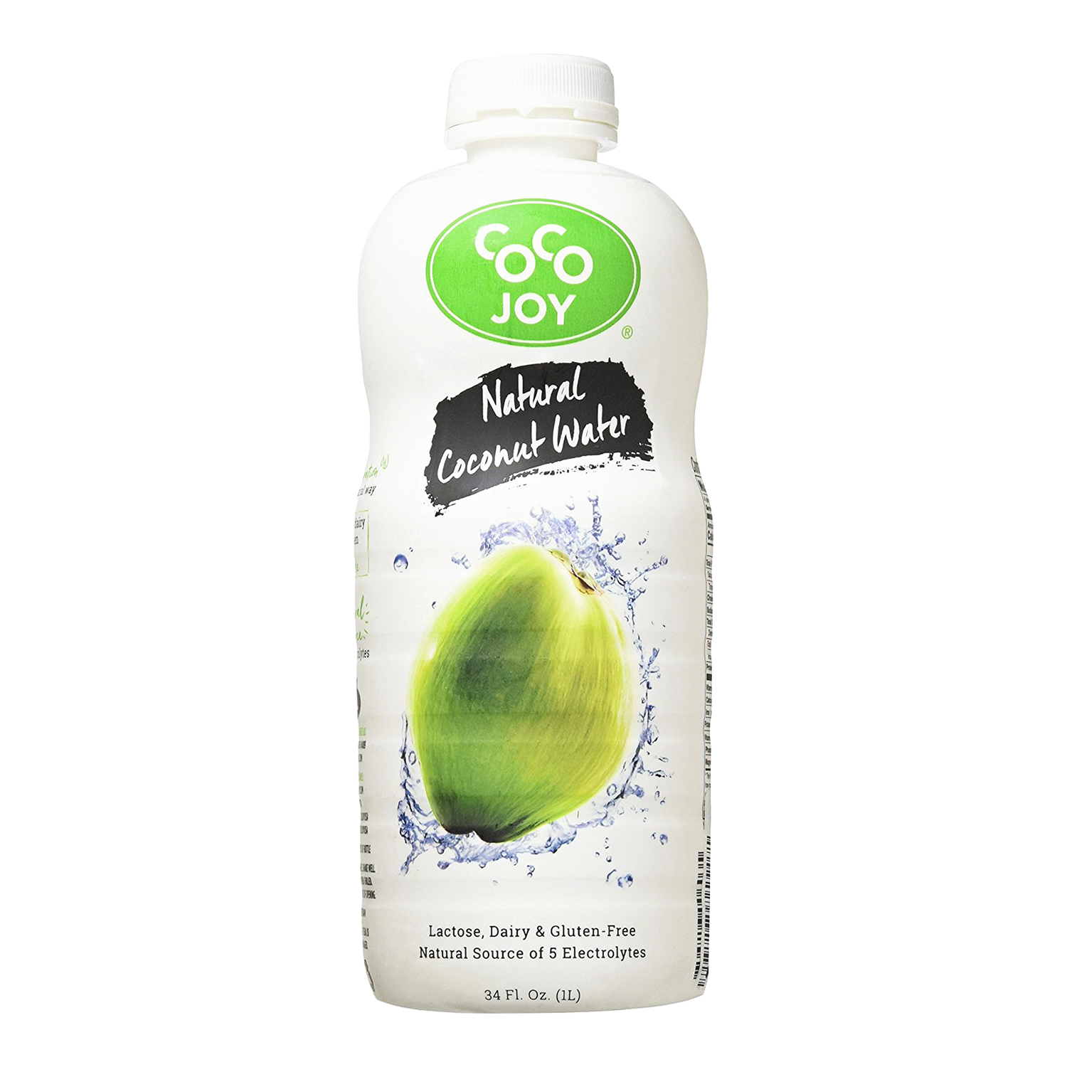 Coco Joy Coconut Water 34 Fl oz Refreshing Low Calorie, High Calcium