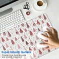 thumbnail image 4 of Long Mouse Pads for Desk,Pink Christmas Tree Pattern Desk Mats on Top Of Desks, Desk Mouse Pad Extra Large with 3mm Non-Slip Base and Stitched Edge for Gaming,Office,Work,Home 31.5x11.8in, 4 of 5