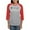 Heather/Red, variant on CafePress - Delta Chi Fraternity Logo Long Sleeve T Shirt - Womens Baseball Tee