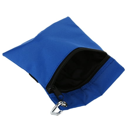 Yosoo Zippered Golf Tee Ball Storage Bag Holder With Carabiner Golfing Accessories