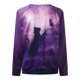 thumbnail image 5 of Moda mujer manga larga otoño impresión o-cuello blusa sudaderas jerseys camisas Tops Fridja fhghd1685, 5 of 8