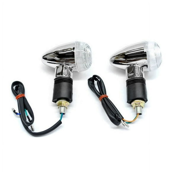 Krator Motorcycle 2 pcs Clear Bullet Turn Signals Lights Compatible with Yamaha Royal Star Venture Classic Royale Deluxe