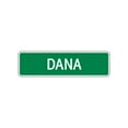thumbnail image 1 of Dana Girls Children Name Letter Printed Plaque Decoration Novelty Label Indoor Outdoor Unique Wall Unique Aluminum Metal Sign 4"x13.5", 1 of 1