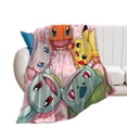 thumbnail image 2 of Pokémon Christmas soft warm blankets can be placed on sofas and chairs, or used in the living room 60"*80"（150*200cm）, 2 of 5
