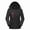 Black, variant on Women Heated Jacket with Detachable Hood Smart USB Electric Heating Coat for Winter Warm Outdoor Clothing, 20.86 inches / 53.0 cm