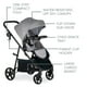 thumbnail image 3 of Britax Willow Brook Baby Travel System, Infant Car Seat and Stroller Combo with Aspen Base, ClickTight Technology, RightSize System and 4 Ways to Stroll, Graphite Glacier, 3 of 5