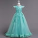 thumbnail image 1 of Vestido de noche para niños Vestido de novia para niñas Vestido de princesa con encaje bordado largo, 1 of 6