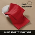 thumbnail image 5 of Softopia Cotton Hemstitch Table Fabric Cloth Napkins 18"x18", Set of 4, Red, 5 of 7