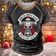 thumbnail image 2 of Camisetas Vintage para hombre, trajes navideños, ropa con gráfico de Papá Noel, ropa informal estilo Hip Hop con cuello redondo Extra grande para hombre, camisetas 2023, 2 of 4