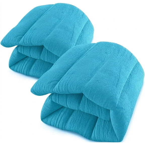 ComfortCloud Microwavable Heating Pads for Neck, Back and Lower Lumbar Relief, Teal, 22” x 7”, 2 Count