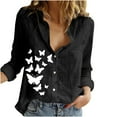 thumbnail image 2 of Cardigans pour Femmes Femmes Imprimé Coton Manches Longues Camisole Carrière Bloues Cardigans Hauts en Liquidation, 2 of 7