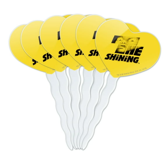 The Shining Poster Logo Heart Love Cupcake Picks Toppers Decoration Set of 6