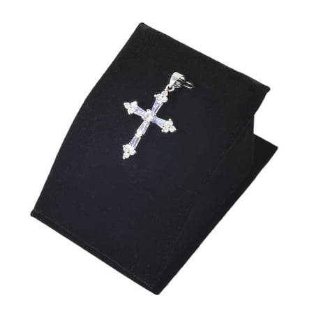 Today Deals Holiday Deal! Christmas Gift! Today# Jewelry Necklace Pendant Drop Chain Display Holder Soft Velvet Hanger Jewelry Display Stand for Display Necklace Chain ()