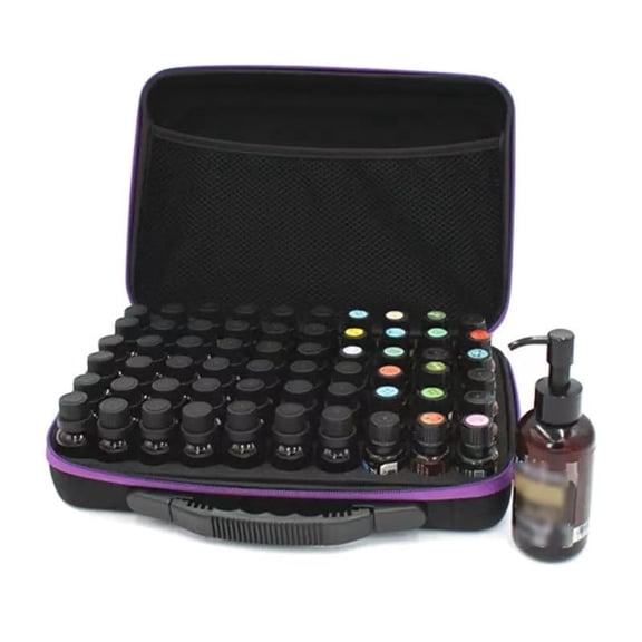 60-Slot Essential Oil Organizer – Holds 15ml Bottles, Durable 1680D EVA Material, Compact & Portable