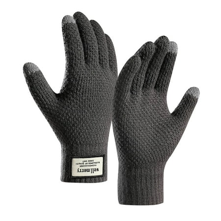 

XINSHIDE Women Winter Screen Gloves Warm Knit Gloves Elastic Cuff Winter Men Texting Gloves