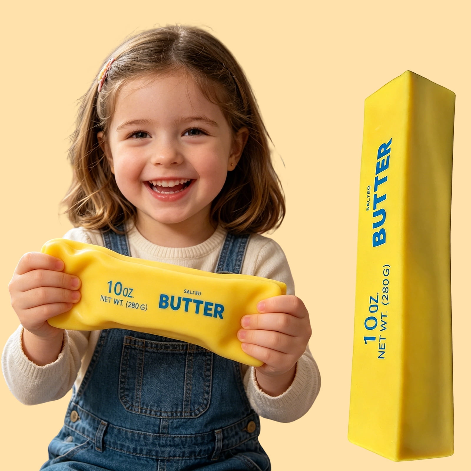 Butter Squishy 10oz Jumbo Squishy Stick of Butter - Realistic Slow Rising Food Fidget for Stress Relief & Anxiety Relaxation 2026