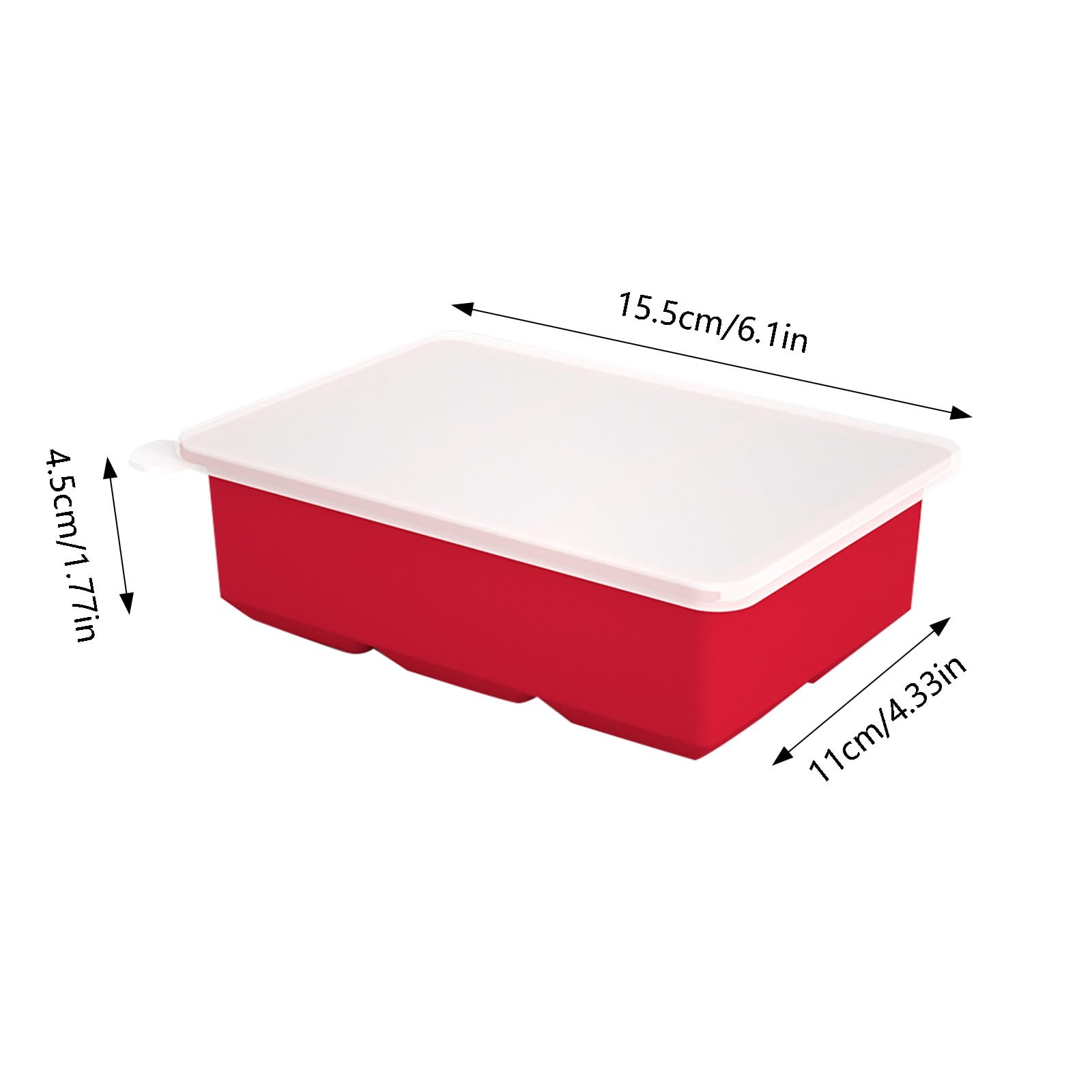 4-Pack Silicone Ice Cube Trays with Lids - Large Square Ice Molds for Cocktails, Stackable Leakproof Freezer Trays, BPA-Free Flexible Cube Maker for Bourbon & Drinks