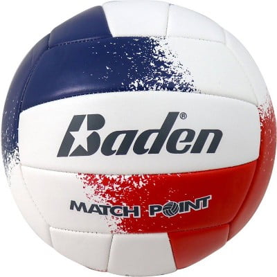 Baden Sports Match Point Volleyball, Red/White/Blue BVSL-3043-P4