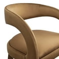thumbnail image 6 of Bar Stool Chair Barstool, Brown Gold, Velvet, Pub Cafe Bistro Dining Kitchen Hospitality Restaurant, Modern Contemporary Boutique HB35940, 6 of 10
