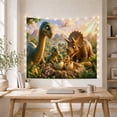 thumbnail image 5 of Floral Garden Family with Dinosaurs Prehistoric Left Long, Mystical Fantasy for Space Lovers, Galaxy Room Decor, Valentine'S Day Gift, Tapestry Wall Hanging for Bedroom and Dorm, 5 of 7