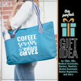 thumbnail image 5 of Brooke and Jess Canvas Nurse and Tote Handbag Coffee Scrubs Teal, 5 of 5
