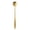 C #010, variant on 7-Inch Flower Spoon Coffee Teaspoon, Stainless Steel Coffee Teaspoon, Drink Stirring Spoon for Dessert, Coffee, Ice Cream, Tea (Gold)