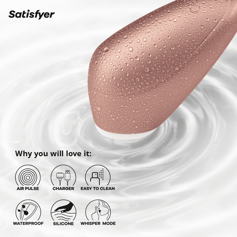 Satisfyer Love Breeze Air-Pulse Clitoris Stimulator - Non-Contact Clitoral  Sucking Pressure-Wave Technology, Waterproof, Rechargeable (Copper) -  Walmart.com