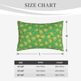 thumbnail image 4 of Lsque Pumpkin Leaves Pattern Pillow Case – Soft & Cozy Throw Pillow Cover, Hypoallergenic Cushion Case for Sleeping Women with Envelope Closure-14"x20", 4 of 6