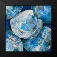 thumbnail image 2 of Vertentes, Jeanette 20x20 Black Modern Framed Museum Art Print Titled - Blue Cherry Stones, 2 of 5