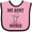 Pink and Black, variant on Inktastic My Aunt is a Nurse Girls Baby Bib