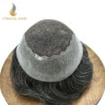 thumbnail image 2 of Mens Toupee Hairpieces Lace Front Human Hair Replacement System Skin PU Men's Wig Units 5X7 #1, 2 of 13