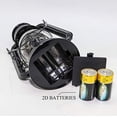 thumbnail image 3 of YAKii LED Vintage Lantern Metal Hanging Hurricane Lantern 12 LED Dimmer Switch Cold White Battery Operated Lantern Power Outage Indoor Camping Lighting Outdoor Brooklyn Lantern (Black 2 Pack), 3 of 5