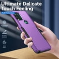 thumbnail image 3 of Compatible for Moto G Stylus 5G Case,Hard Back & Soft TPU Dual Layer Design,Slim Cover,Anti-Scratch Phone Case,Full Body Shockproof Protective for Moto G Stylus 5G 2021 Case (Purple), 3 of 13